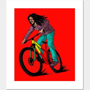 Riding a bike with Bob Posters and Art